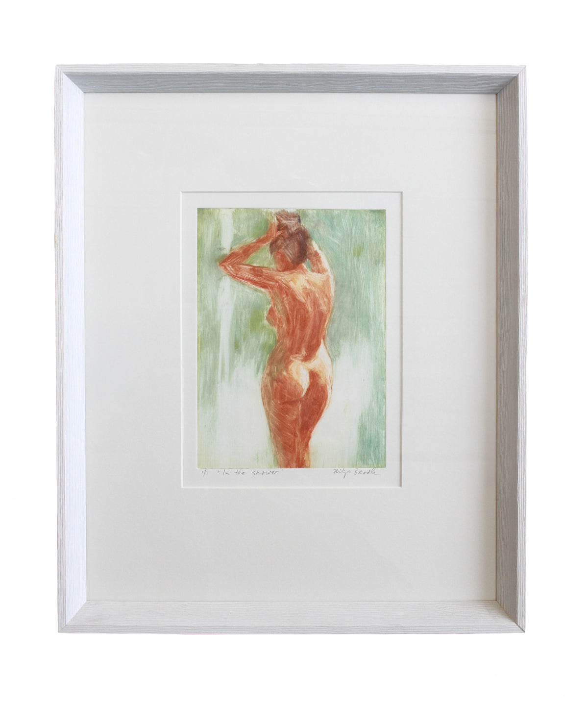 In the Shower - Monotypes by Philip Beadle