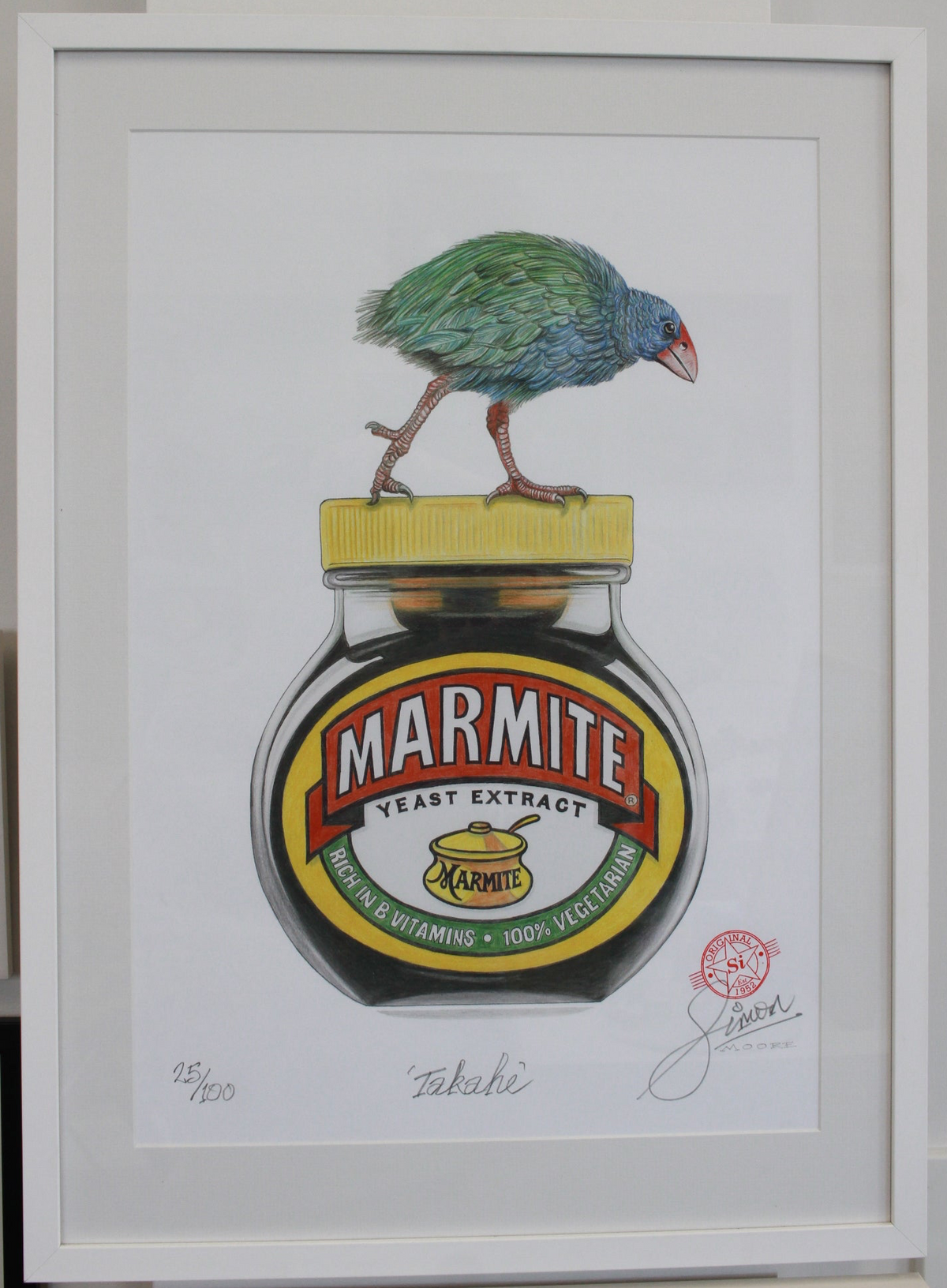 Takahe - Large Framed by Simon Moore-1