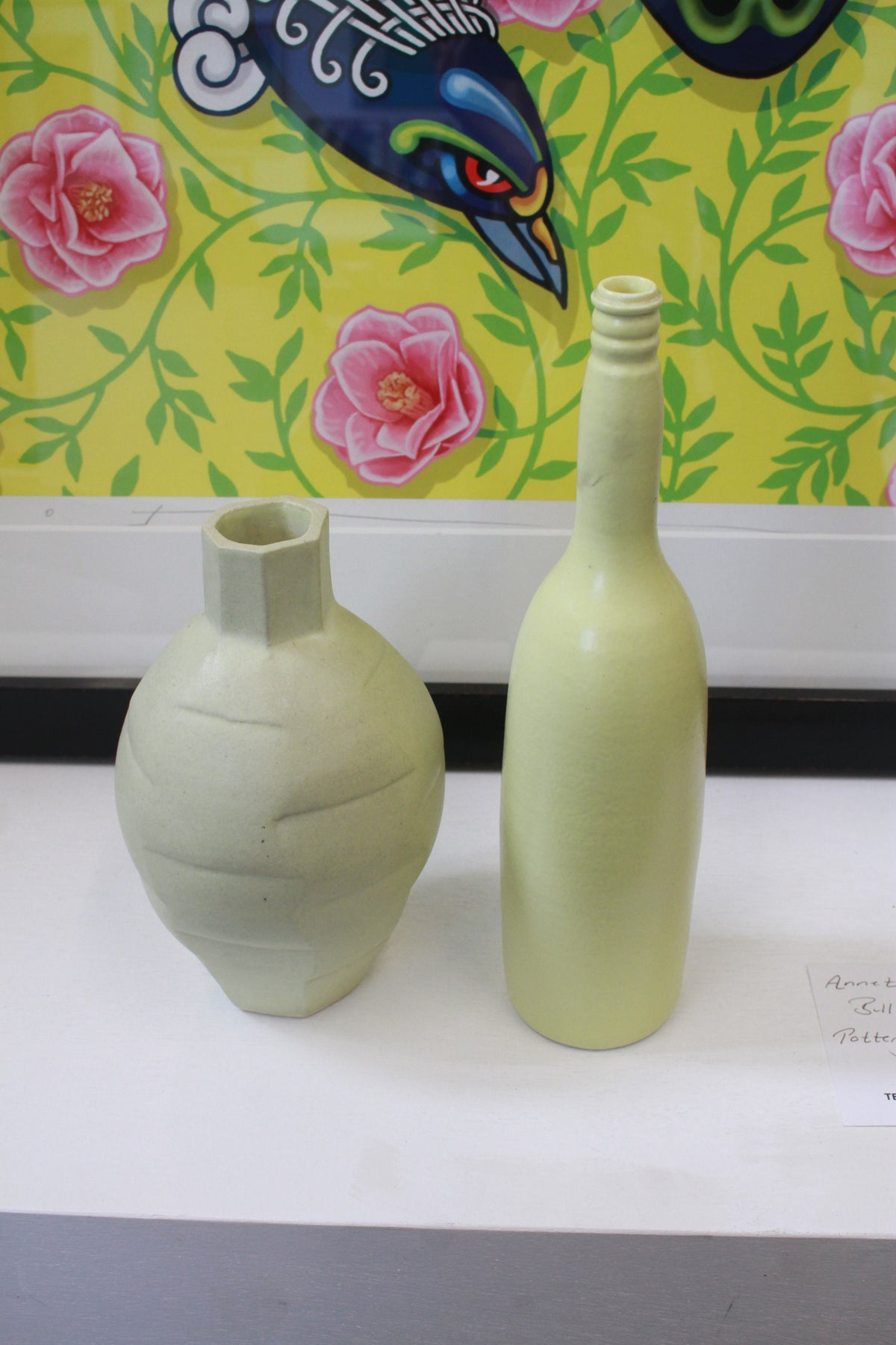 Medium Yellow Faceted Vase by Annette Bull-3