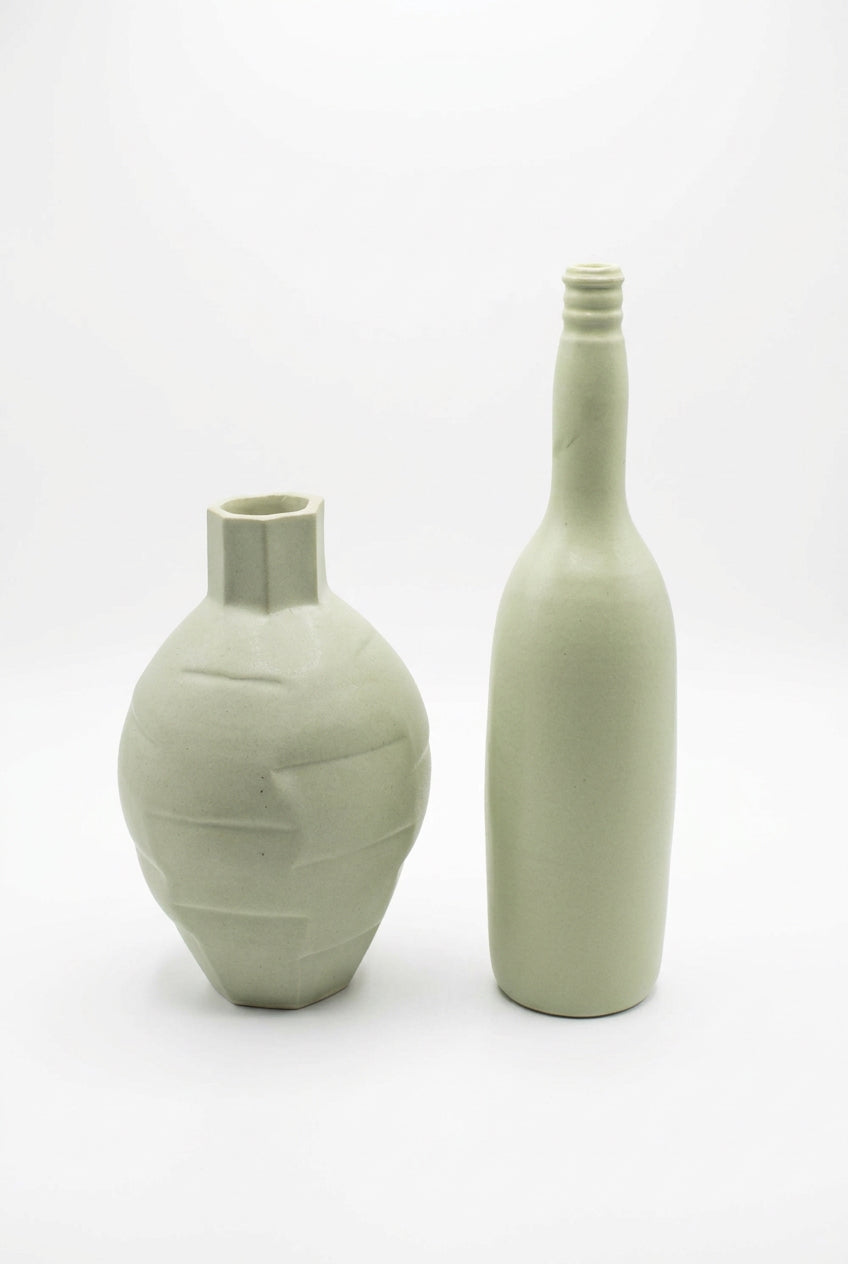 Yellow Bottle Vase by Annette Bull-2
