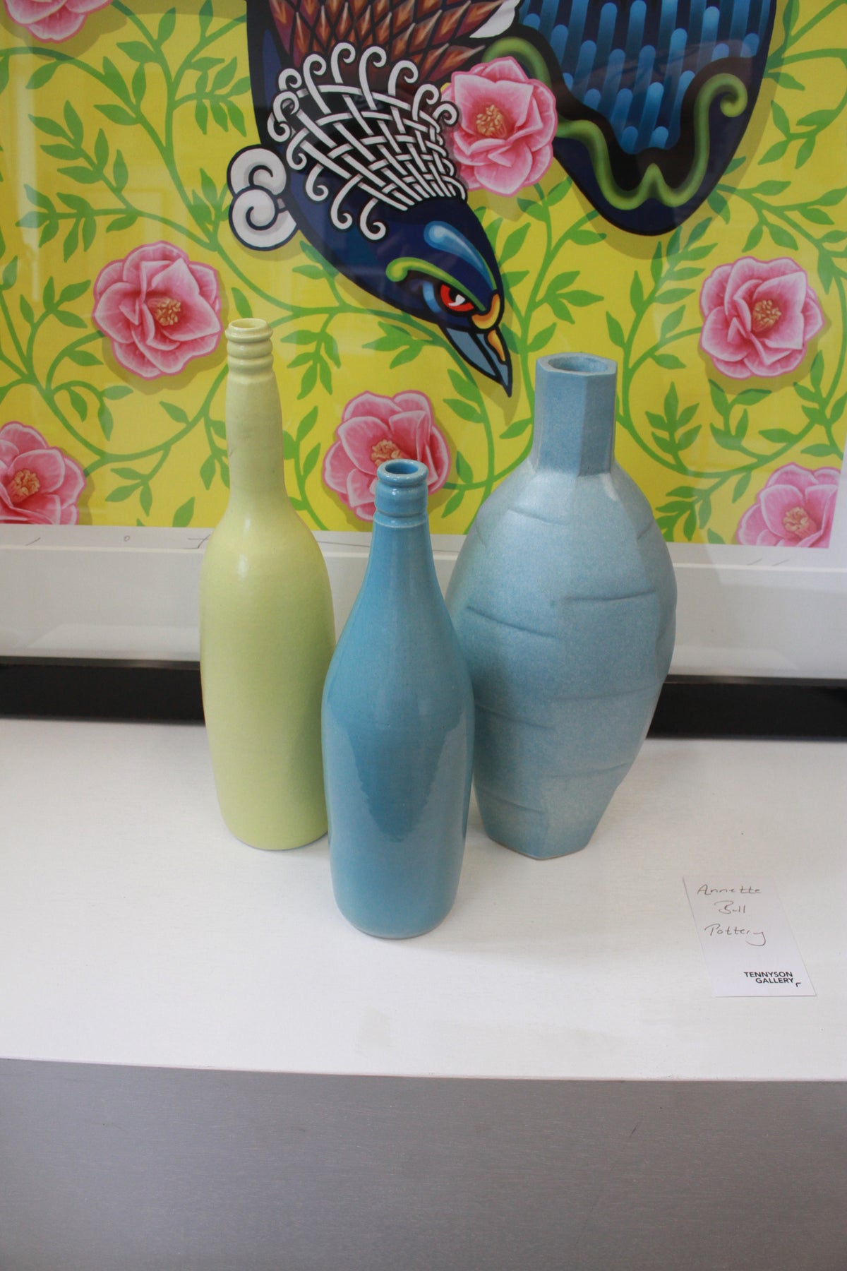 Yellow Bottle Vase by Annette Bull-3