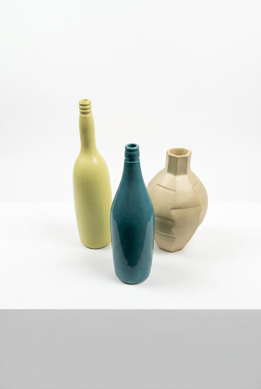 Blue Bottle Vase by Annette Bull-2