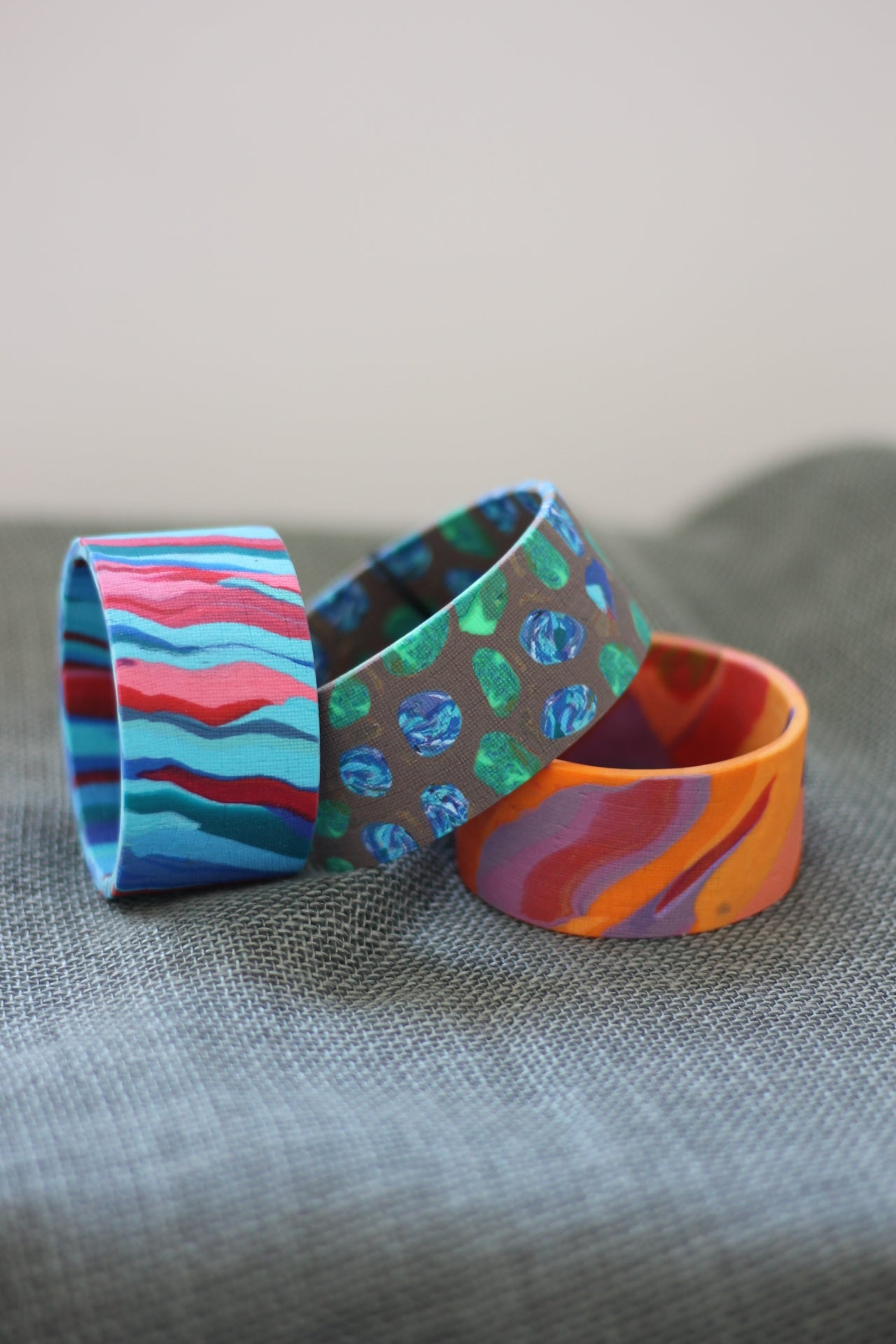 Wave Bangles by Phillipa Gee