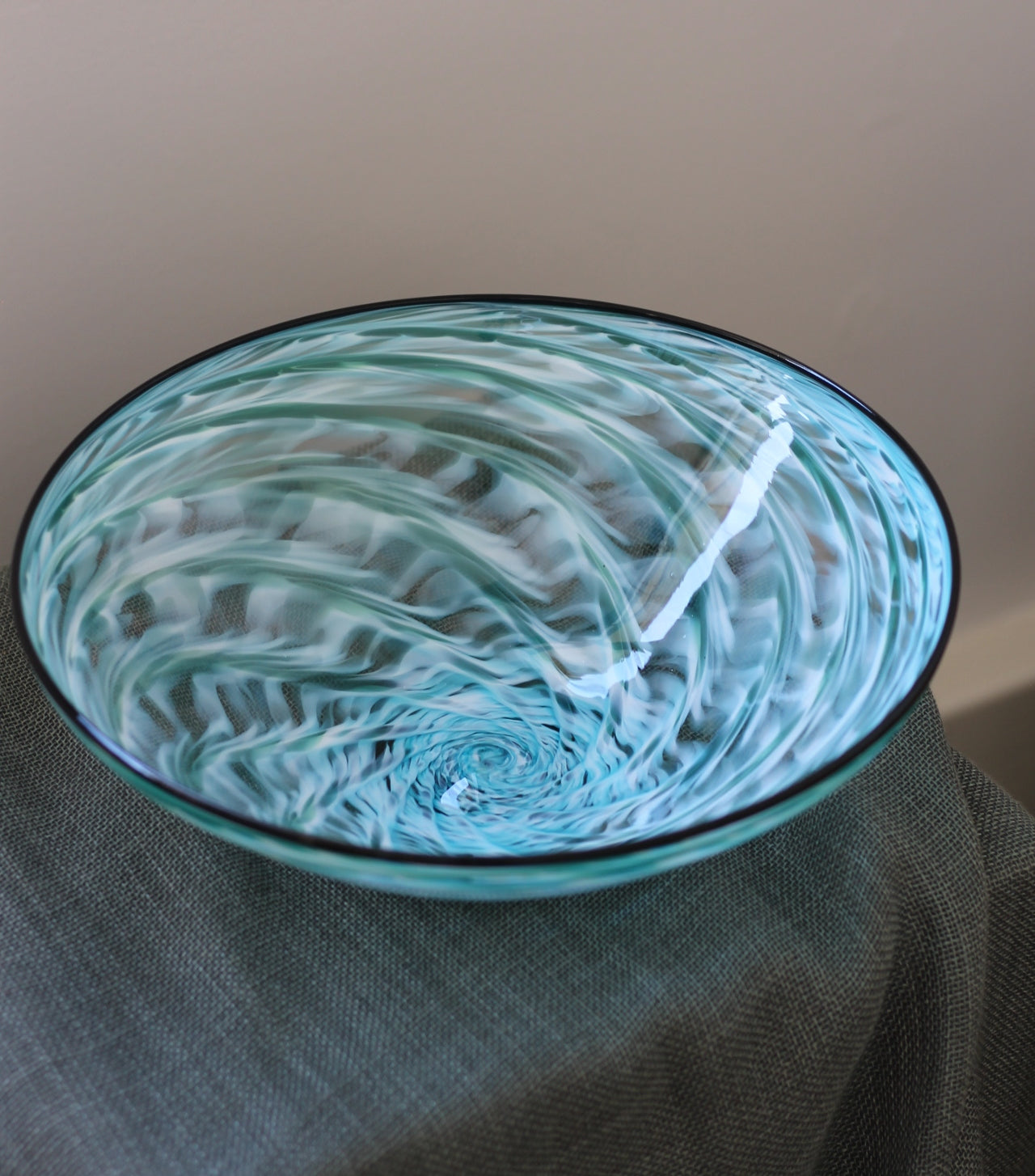 Teal shell bowl by Justin Culina