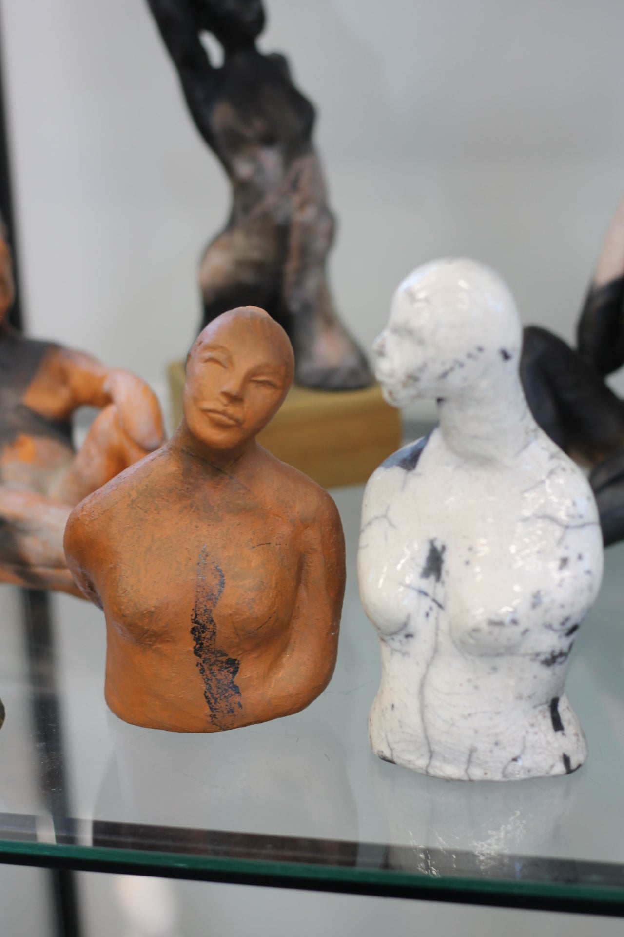 Terracotta figure by Sophie Lankovsky