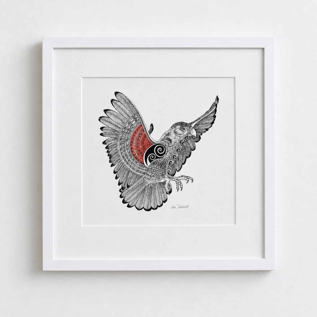 Watercolour and pigment ink